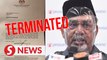 Tajuddin terminated as Prasarana chairman effective immediately