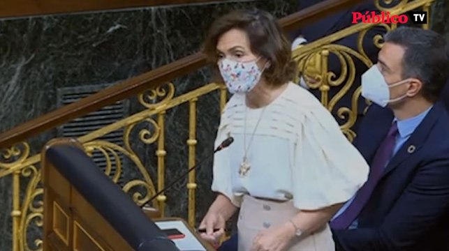 Carmen Calvo, a Vox: ¿A qué han ayudado ustedes contra la violencia yéndose a Ceuta?