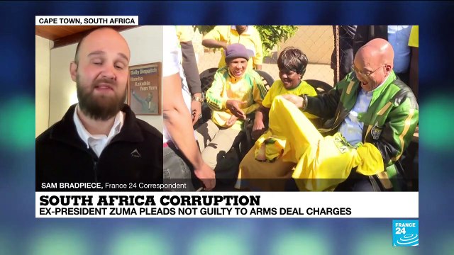 South Africa's former president Zuma pleads not guilty corruption charges