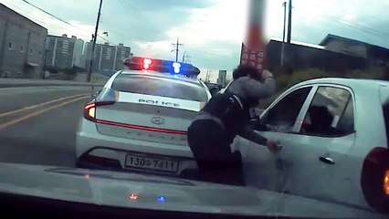 "도주차량 유리창 맨손으로 쾅"...추격전 끝에 피의자 검거 / YTN