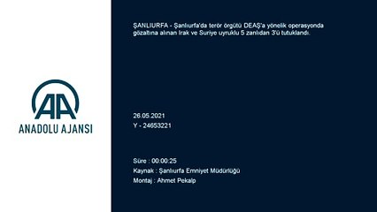 ŞANLIURFA - Terör örgütü DEAŞ operasyonunda yakalanan 3 zanlı tutuklandı