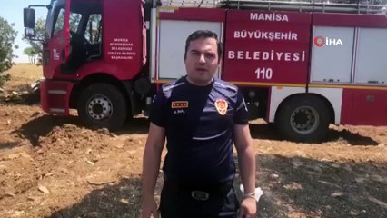 Download Video: Manisa’da 20 dönüm arpa ekili alan küle döndü