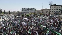 Suriye'de Esed rejiminin sözde devlet başkanlığı seçimi protesto edildi