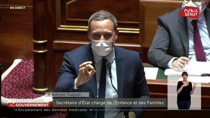 Adrien Taquet répond au Sénat sur la polémique autour des données de santé transmises à Iqvia
