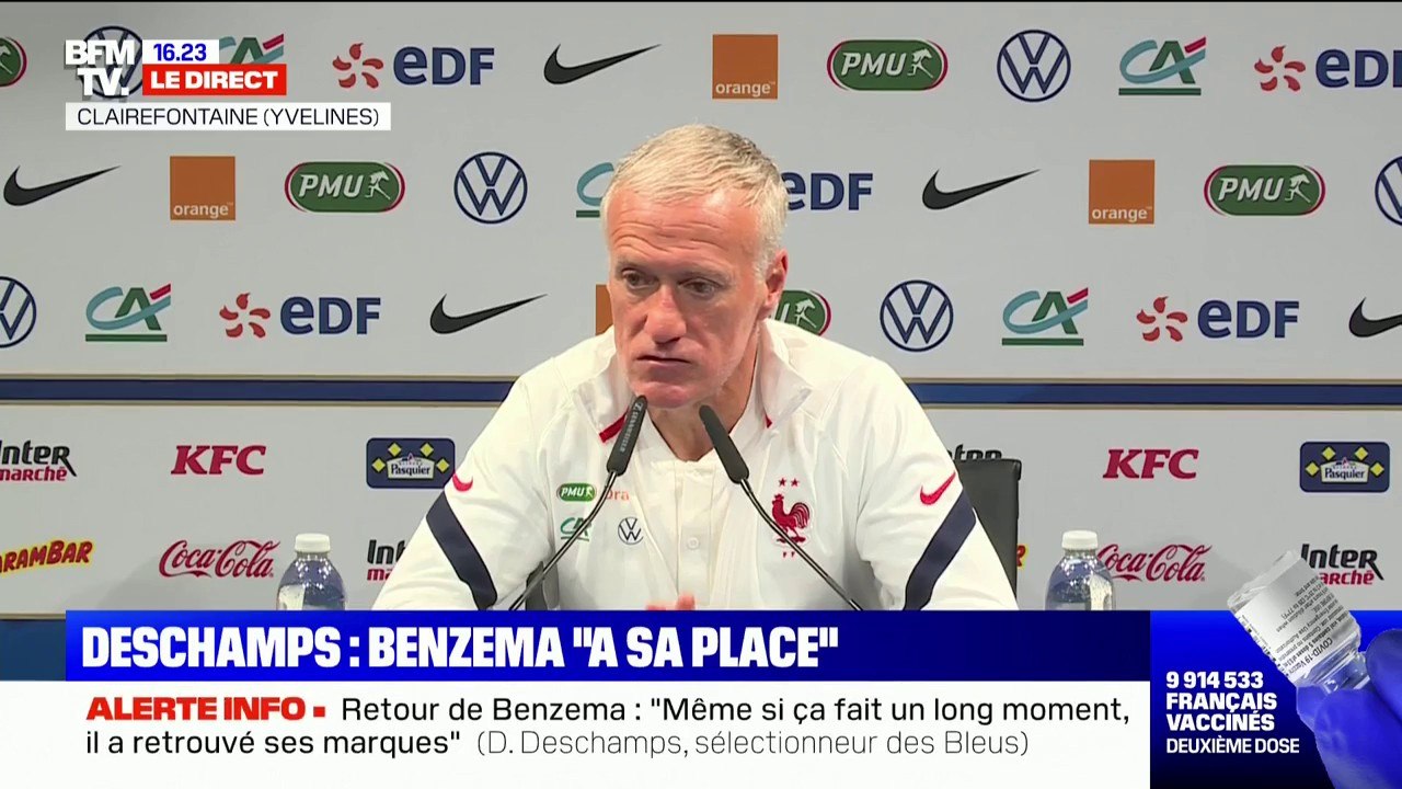 Équipe de France: pour Didier Deschamps, "la vaccination reste, malgré tout, une décision personnelle"