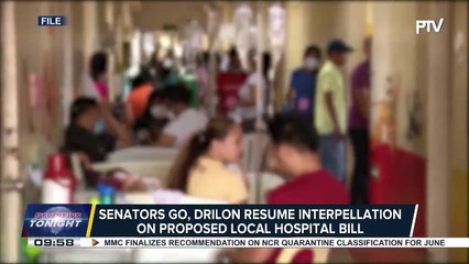 Senators Go, Drilon resume interpellation on proposed local hospital bill