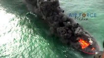 Sri Lanka lucha para apagar incendio de barco cargado con químicos