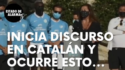 La presidenta de Baleares, la socialista Armengol, empieza su discurso en catalán y ocurre esto…