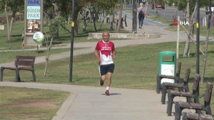 (Özel haber) 72 yaşındaki demir adam korona virüse sporla meydan okuyor