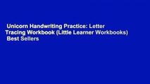 Unicorn Handwriting Practice: Letter Tracing Workbook (Little Learner Workbooks)  Best Sellers