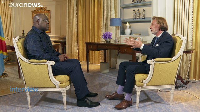 Ο πρόεδρος της Λ.Δ. του Κονγκό Φελίξ Τσισεκεντί στο Euronews