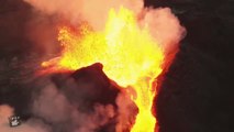Imágenes de dron  nos permiten contemplar la erupción de un volcán en Islandia que empezó en marzo