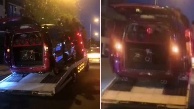 İstanbul'da asker eğlencesi için çekici üzerinde düzenlenen asker konvoyu bu kadarına pes dedirtti