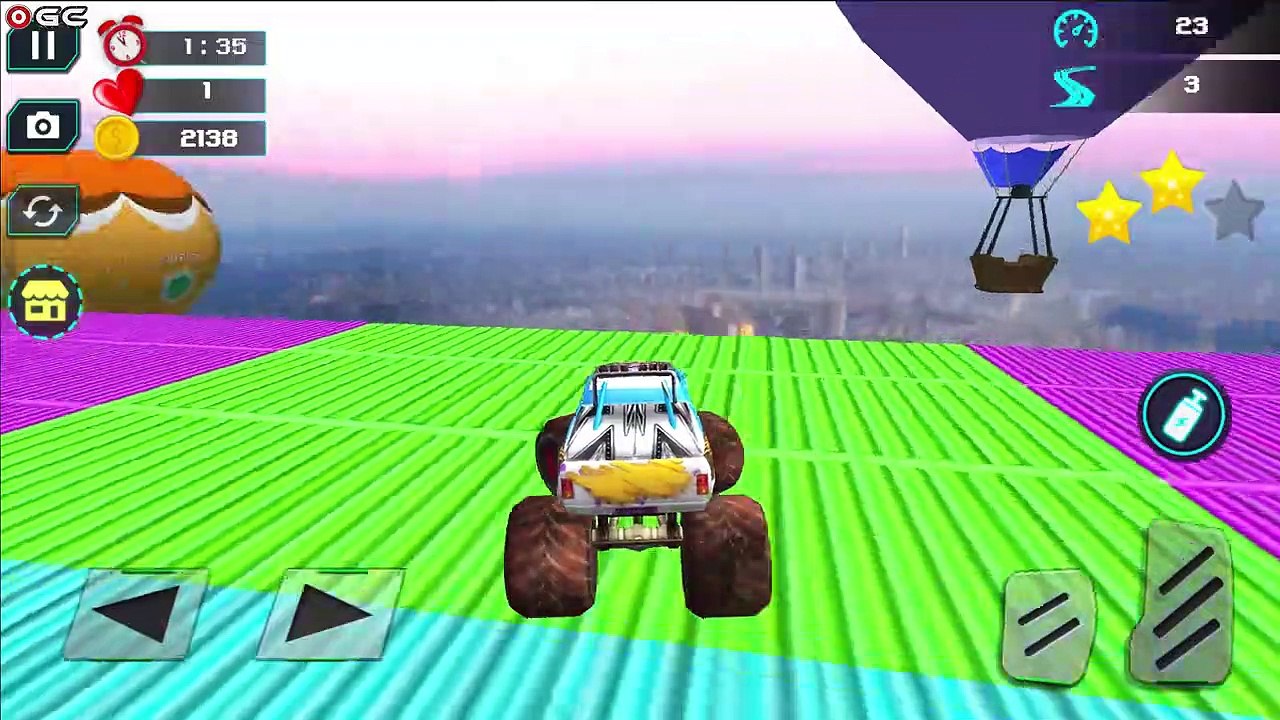 Mountain Gear Race 3D Monster Truck Stunts - 4x4 Car Driving Racing - Android GamePlay