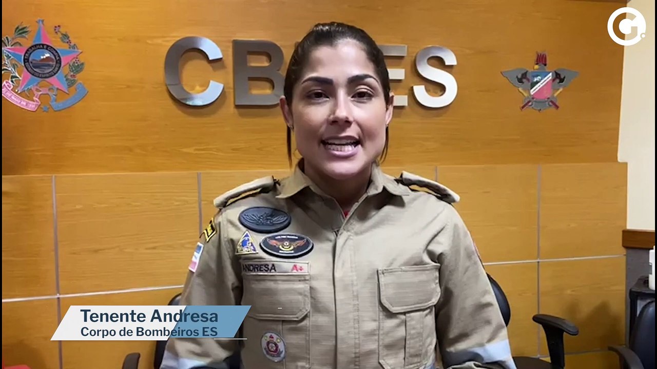 Tenente Andresa, do Corpo de Bombeiros, fala sobre acidente envolvendo um adolescente em Cariacica