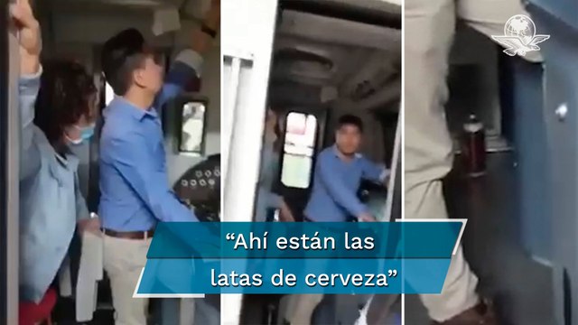 Detienen a conductor del Metro CDMX por traer latas de cerveza en cabina