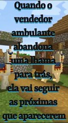MINECRAFT: a lhama abandonada por um vendedor ambulante, que encontrou outro.