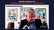 House hearing on Leonen impeachment complaint