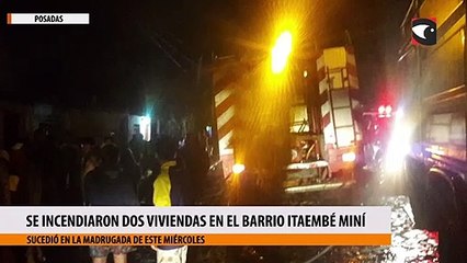 Se incendiaron dos viviendas en el barrio Itaembé Miní