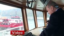 Erdoğan, balıkçı teknesiyle denize açıldı