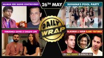 Salman's Defamation Notice On KRK, Suhana's Pool Party,Anushka Virat Save A Child's Life|Top 10 News