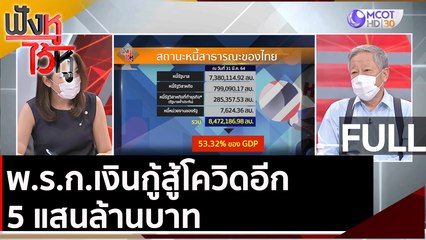 (คลิปเต็ม)  พ.ร.ก.เงินกู้สู้โควิดอีก 5 แสนล้านบาท | ฟังหูไว้หู (25 พ.ค. 64)
