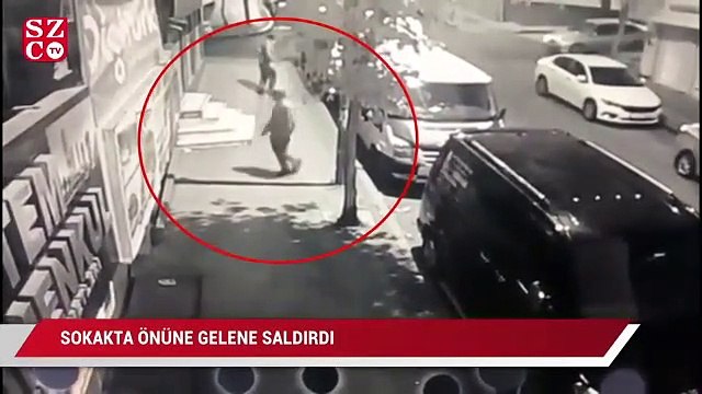 Sabah saatlerinde dehşet saçtı, sokakta önüne gelene saldırdı