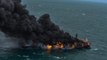 Indian army busy in extinguishing fire in Sri Lankan ship