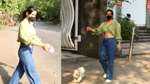 Bollywood Actress Neha Sharma अपने Dog को घुमाती आईं नजऱ | FilmiBeat