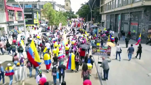BOGOTA - Kolombiya'da hükümet karşıtı protestolar 28'inci gününde devam ediyor