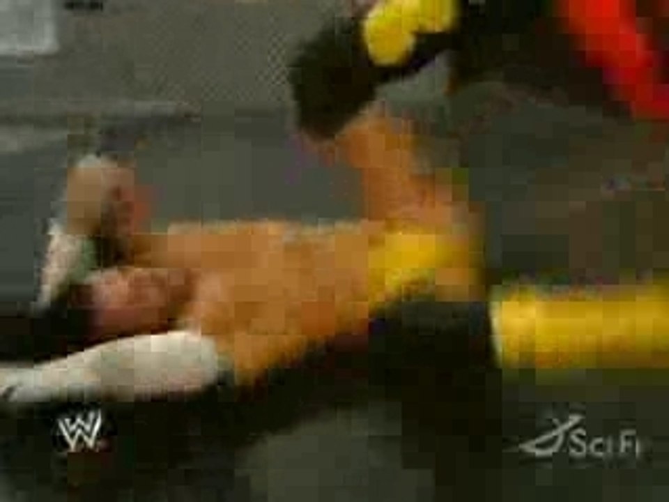 CM Punk vs Shelton Benjamin vs Elijah Burke 26.2.08