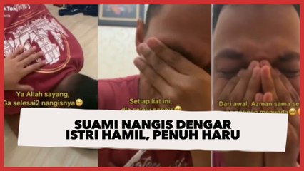 Momen Haru Istri Umumkan Hamil Anak Pertama, Suami Nangis Sujud Syukur