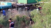 Manisa'da trenin üzerinde fotoğraf çektirmek isterken akıma kapıldı