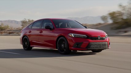 2022 Honda Civic Sport in Rallye Red Driving Video