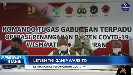 SOT KETUA SATGAS PENANGANAN COVID-19 RSDC WISMA ATLET