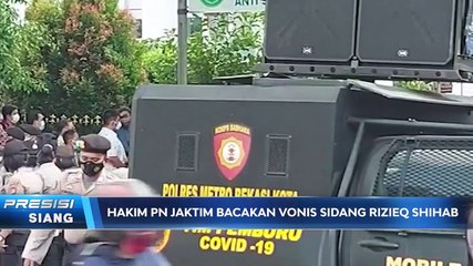 PN JAKTIM BACAKAN VONIS SIDANG RIZIEQ SHIBAB