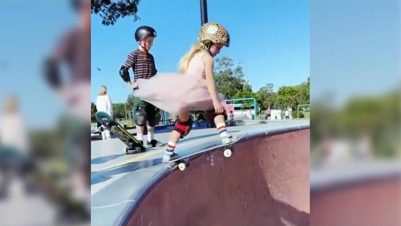 Kannst du es so gut wie diese Skate-Prinzessin?