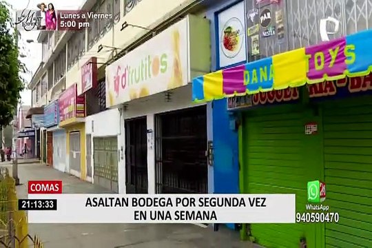 Comas: delincuentes roban bodega dos veces en tan solo una semana