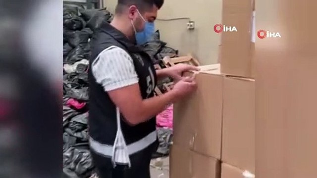 Adana'da 12 milyon kaçak makaron ele geçirildi