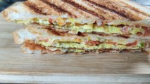 Sandwich in 10 mins | Bread Sandwich Recipe | Grill Sandwich Recipe | Quick & easy breakfast recipe.