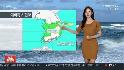 [날씨] 내일 시간당 최대 30mm 폭우…벼락·돌풍 주의