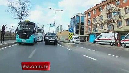 Motosiklet sürücüsü ölümden döndü!