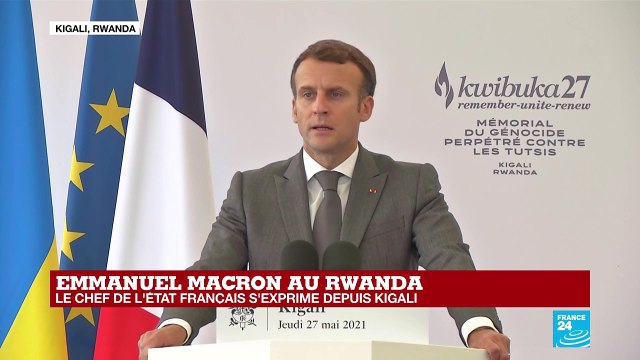 Rwanda : Je viens reconnaître nos responsabilités dans le génocide, dit Emmanuel Macron à Kigali