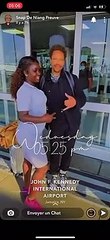 Wally Seck à l’aéroport de NY