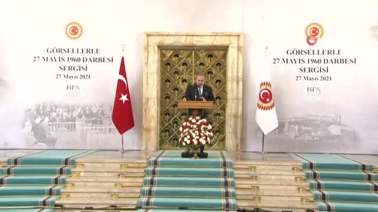 (ANKARA TBMM Başkanı Mustafa Şentop: "Milletimiz, 1960'tan 2016'ya kadar demokrasiyi inkıtaya uğratan, halkı sindiren zorbalara karşı milli iradenin...