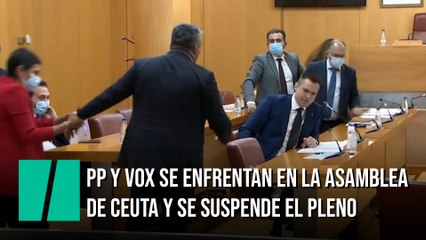 PP y Vox se enfrentan en la Asamblea de Ceuta y se suspende el Pleno