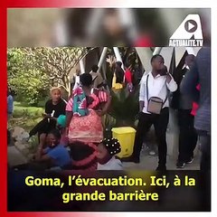 Goma-Nyiragongo: l’évacuation se poursuit vers Sake, Rutshuru, Bukavu et Gisenyi