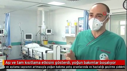 Aşı ve tam kısıtlama etkisini gösterdi, yoğun bakımlar boşalıyor