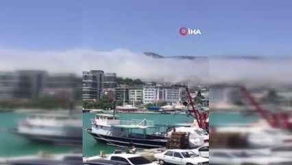Finike'de görenleri şaşırtan muhteşem doğa olayı