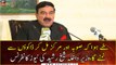 Interior Minister Sheikh Rasheed Ahmed's today news conference